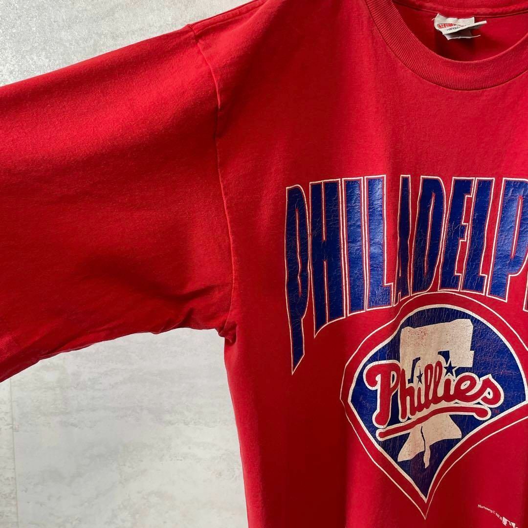 MLB(メジャーリーグベースボール)のメジャーリーグ　フィリーズ　シングルステッチ　NUTMEG　ビンテージＴシャツ メンズのトップス(Tシャツ/カットソー(半袖/袖なし))の商品写真