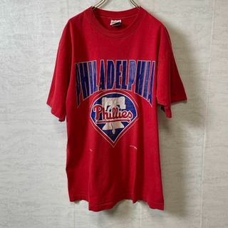 MLB - メジャーリーグ　フィリーズ　シングルステッチ　NUTMEG　ビンテージＴシャツ