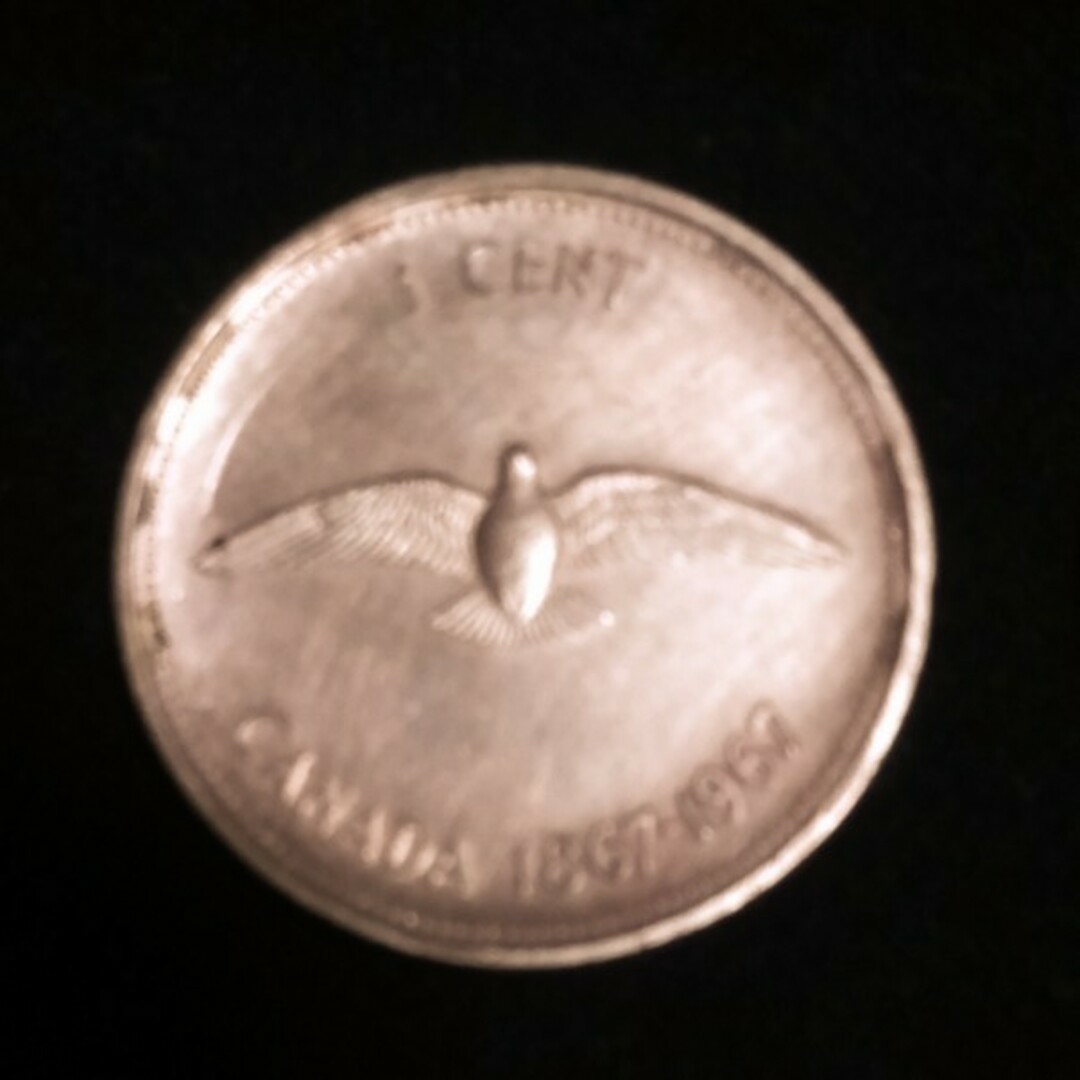 カナダの1セント記念硬貨　1967年 エンタメ/ホビーの美術品/アンティーク(貨幣)の商品写真