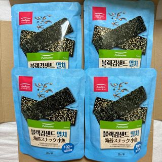 アサヒコ 韓国海苔スナック 小魚 20g×４袋　菓子　つまみ　健康　おやつ　新品(菓子/デザート)