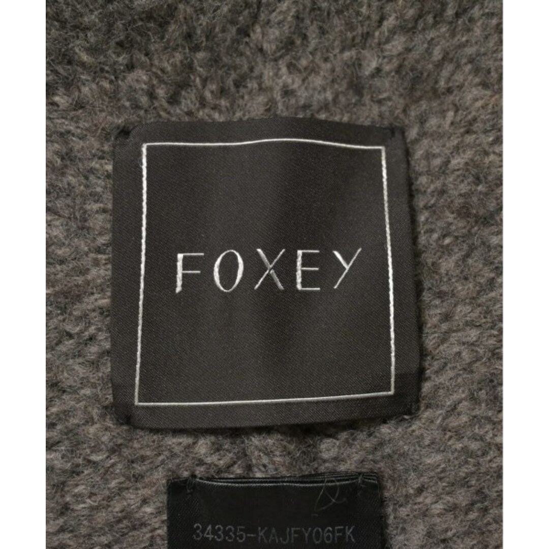 FOXEY(フォクシー)のFOXEY フォクシー カーディガン F グレー 【古着】【中古】 レディースのトップス(カーディガン)の商品写真