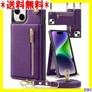 YIHARA iphone 15 ケース手帳型 iph ー 能 パープル 206