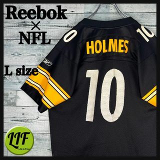 Reebok - リーボック NFL プリントロゴ スティーラーズ 半袖ゲームシャツ ブラック L