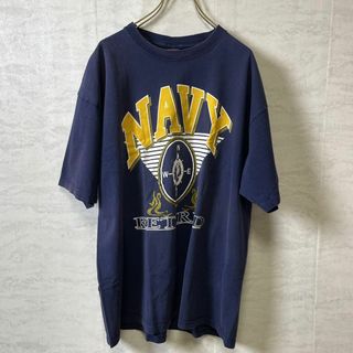 ミリタリー(MILITARY)のUSNAVY　アアメリカ海軍　米軍物　ビンテージ　シングルステッチ　サイズＸＬ(Tシャツ/カットソー(半袖/袖なし))