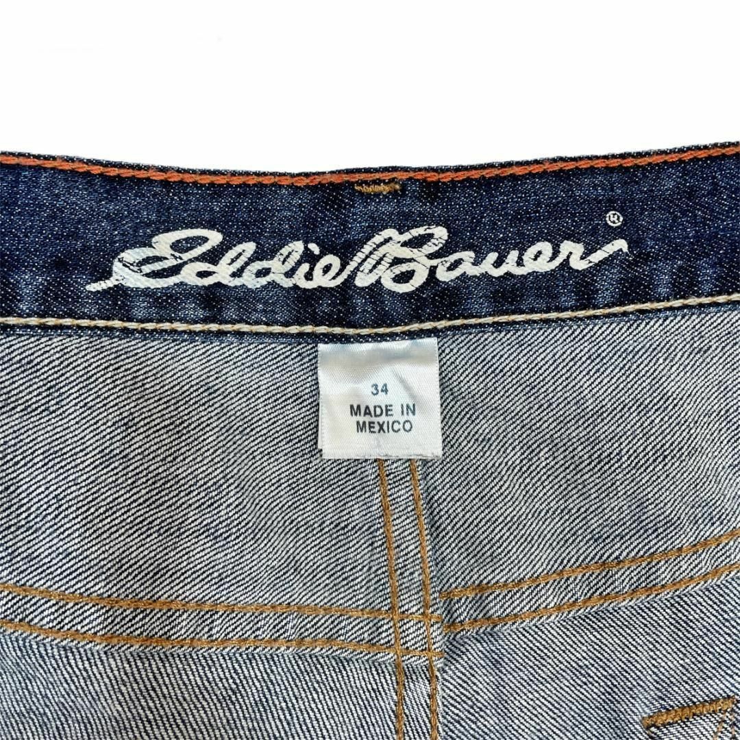 Eddie Bauer(エディーバウアー)のメキシコ製 EddieBauer エディーバウアー デニムパンツ W34 古着 メンズのパンツ(デニム/ジーンズ)の商品写真