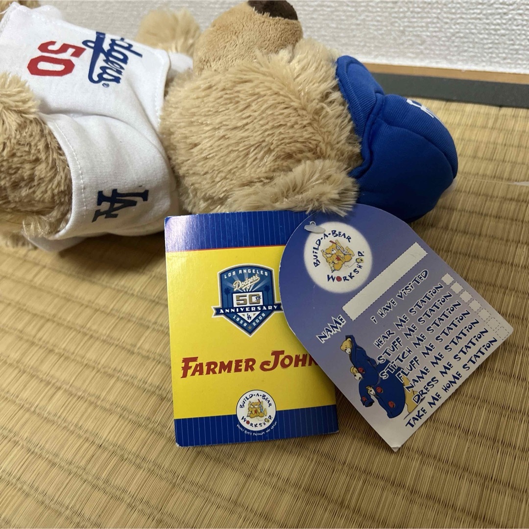 MLB(メジャーリーグベースボール)のビルドアベア ドジャース ぬいぐるみ Build-A-Bear 大谷翔平 スポーツ/アウトドアの野球(記念品/関連グッズ)の商品写真