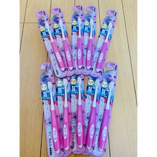 クリニカKidsハブラシ 6-12才用 アナ雪デザイン　１０個セット　ピンク(歯ブラシ/歯みがき用品)