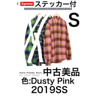 Supreme Plaid Flannel Shirt Dusty Pink S(シャツ)