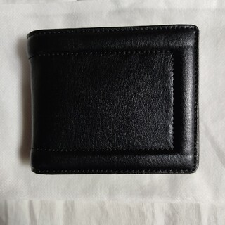 財布　二つ折り　黒色　未使用(折り財布)
