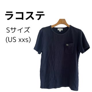 LACOSTE - LACOSTE ラコステ 綿100 Tシャツ ネイビー 半袖