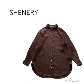 プラージュ(Plage)のSHENERY シーナリー 2way リネン 麻100 オーバーサイズ ブラウス(シャツ/ブラウス(長袖/七分))