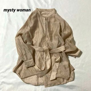 ミスティウーマン(mysty woman)のミスティウーマン★シアールーズシャツ　ボリュームスリーブ(シャツ/ブラウス(長袖/七分))