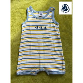 プチバトー(PETIT BATEAU)のプチバトー　ロンパース　70cm(ロンパース)