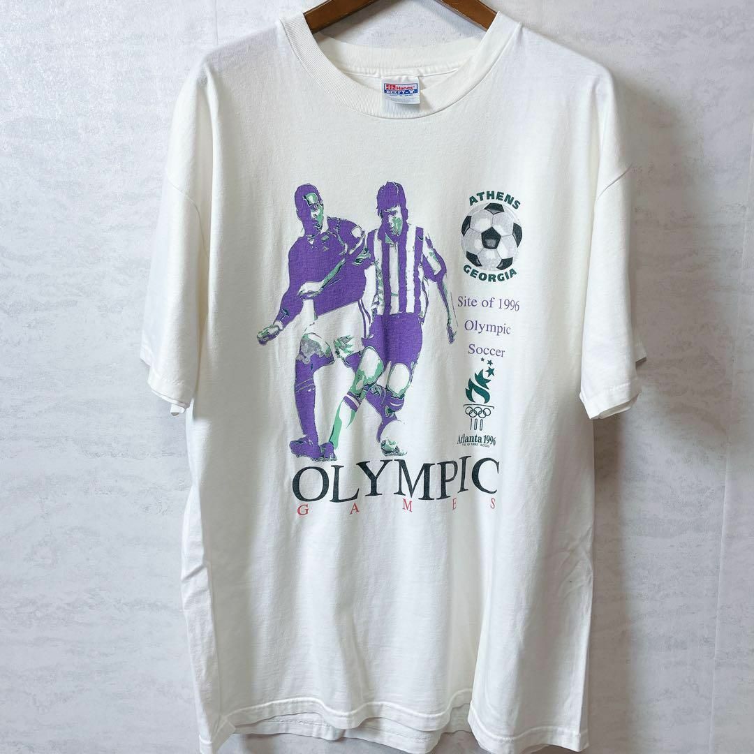 シングルステッチ　白ホワイト　アトランタオリンピック　1992年コピーライト古着 メンズのトップス(Tシャツ/カットソー(半袖/袖なし))の商品写真