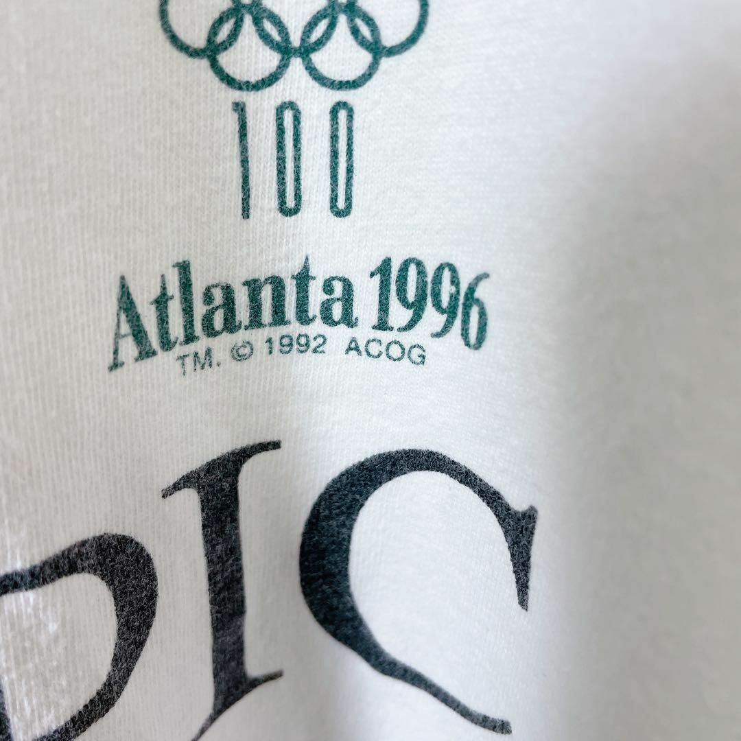 シングルステッチ　白ホワイト　アトランタオリンピック　1992年コピーライト古着 メンズのトップス(Tシャツ/カットソー(半袖/袖なし))の商品写真