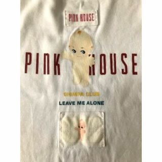 ピンクハウス(PINK HOUSE)の【値下げ】ピンクハウス 白Ｔシャツ キューピープリント  キューピーワッペン (Tシャツ(半袖/袖なし))