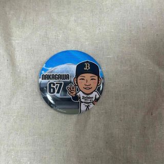 オリックスバファローズ(オリックス・バファローズ)のオリックスバファローズ  中川圭太  缶バッジ(スポーツ選手)