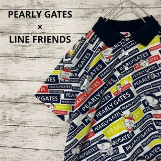 パーリーゲイツ(PEARLY GATES)のPEARLY GATES × LINE FRIENDS ポロシャツ 総柄 激レア(ポロシャツ)