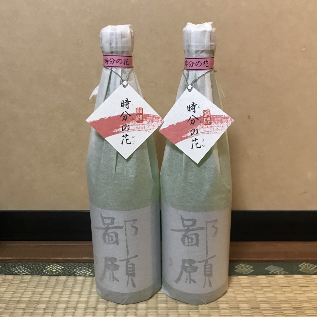 大吟醸　鄙願(ひがん) 時分の花　2本セット　720ml  四合瓶 食品/飲料/酒の酒(日本酒)の商品写真