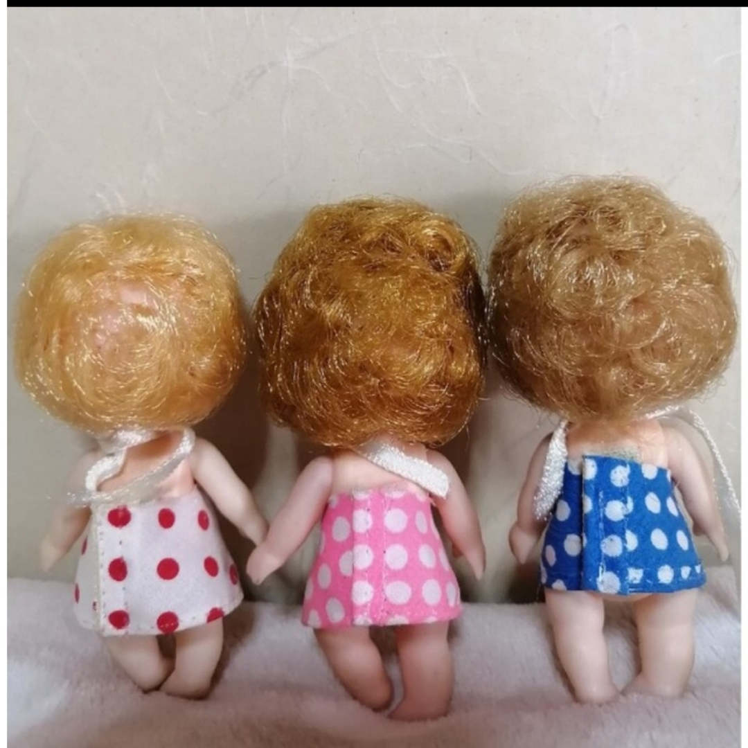 リカちゃん　人形　みつごの赤ちゃん　3人　本体　洋服　セット　三つ子ちゃん レディースのファッション小物(その他)の商品写真