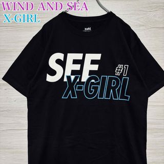 WIND AND SEA - 【希少コラボ】ウィンダンシー×エックスガール Tシャツ Lサイズ　両面デザイン