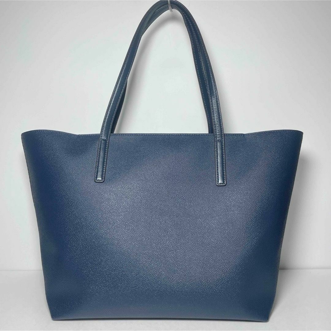 美品 マイケルコース トートバッグ ネイビー ゴールド インナーバッグ A4可 美品 マイケルコース トートバッグ ネイビー ゴールド インナーバッグ A4可