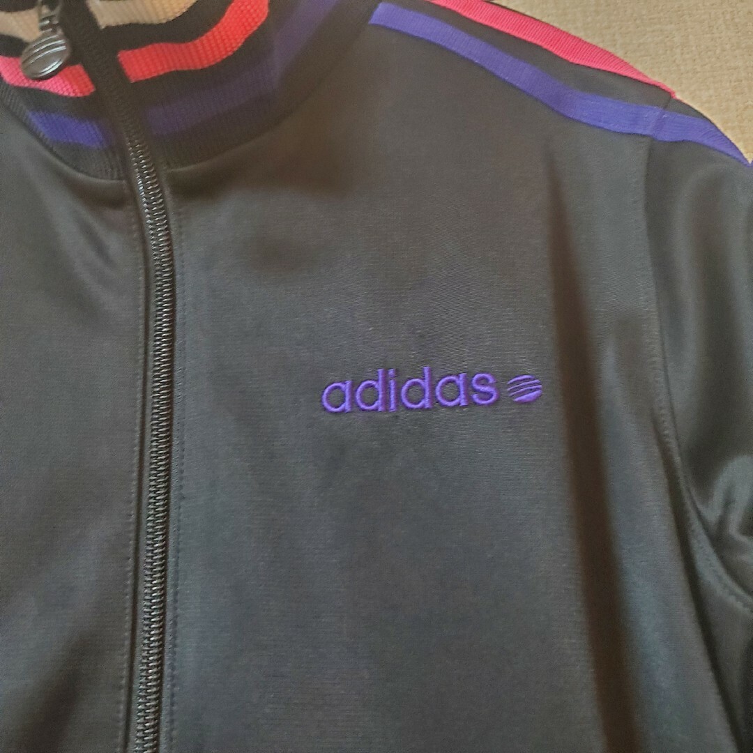 adidas(アディダス)のadidas アディダス ジャージ ブラック 黒×紫×ピンク×白 L メンズのトップス(その他)の商品写真