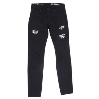 HYSTERIC GLAMOUR - HYSTERIC GLAMOUR ヒステリックグラマー MND-HYS003 × MND MINEDENIM マインデニム  F.Black STR 5pocket OWS 5ポケット デニムパンツ ブラック系 28【中古】