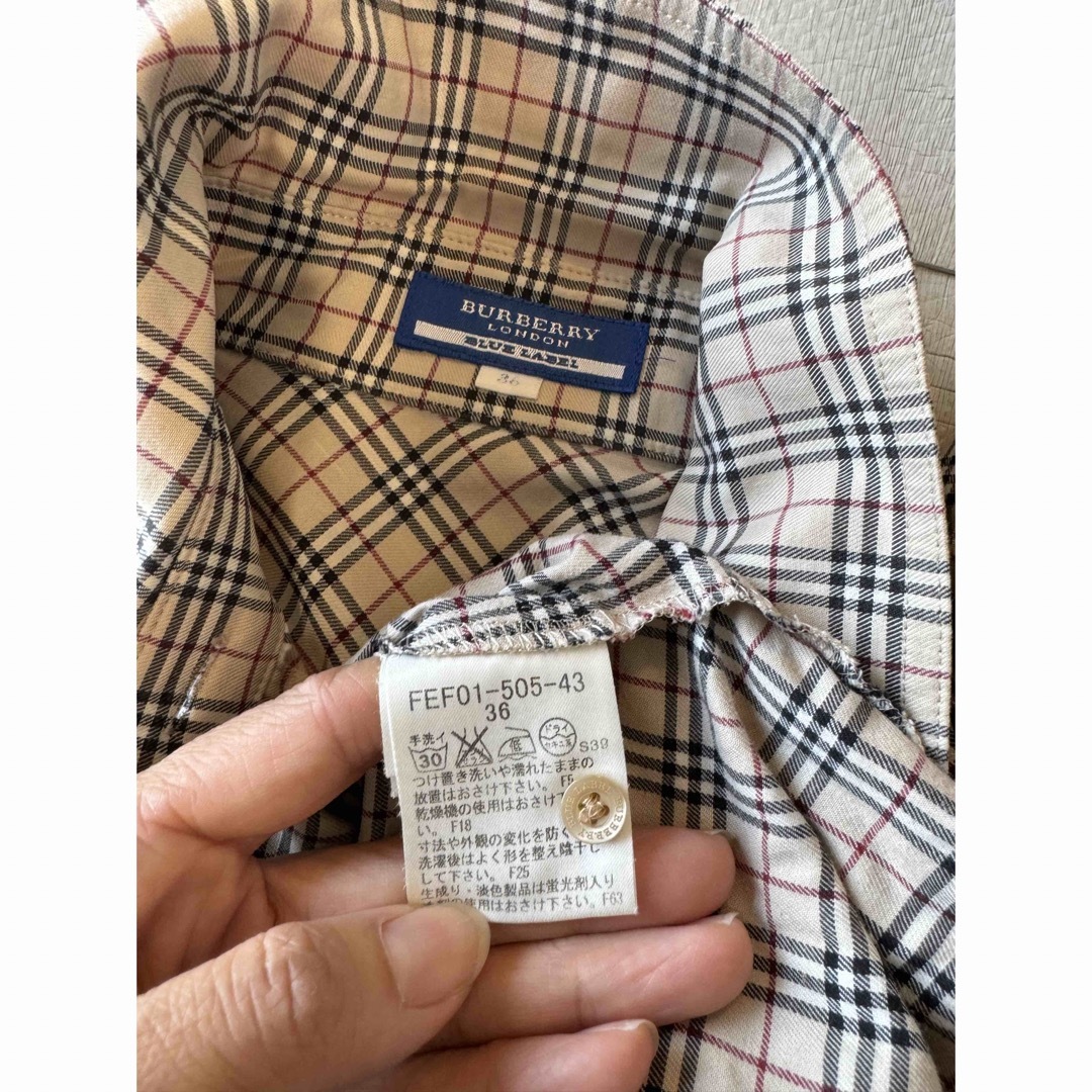Burberry blue label ノバチェック ブラウス Burberry blue label ノバチェック ブラウス