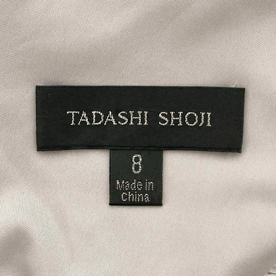 TADASHI SHOJI(タダシショウジ)の美品　タダシショージ　ロングドレス　コード刺繍　レース　スパンコール　8 レディースのワンピース(ロングワンピース/マキシワンピース)の商品写真