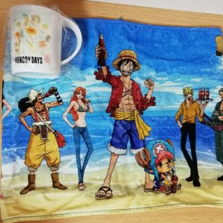 ONE PIECE - ワンピース　フェイスタオル　マグカップ　非売品