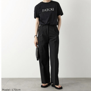 パトゥ(PATOU)のbuymaで購入【美品】PATOU ESSENTIAL SHIRT ブラック s(Tシャツ(半袖/袖なし))