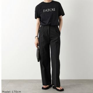 パトゥ(PATOU)の【美品】PATOU Tシャツ ESSENTIAL T SHIRT ブラック　s(Tシャツ(半袖/袖なし))