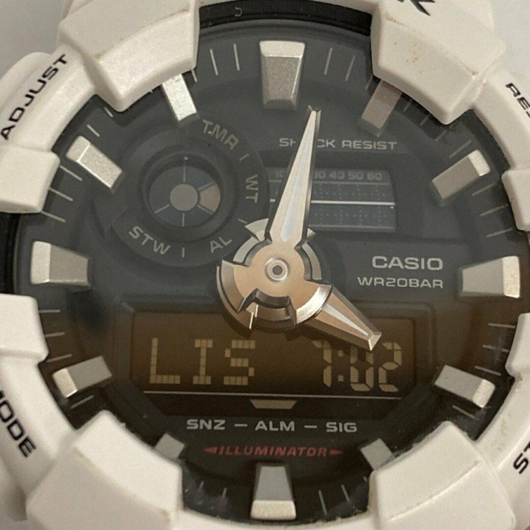 CASIO(カシオ)の★CASIO カシオ G-SHOCK ジーショック GA-700-7A 腕時計 クオ―ツ アナデジ カレンダー 多機能 ホワイト メンズの時計(腕時計(アナログ))の商品写真