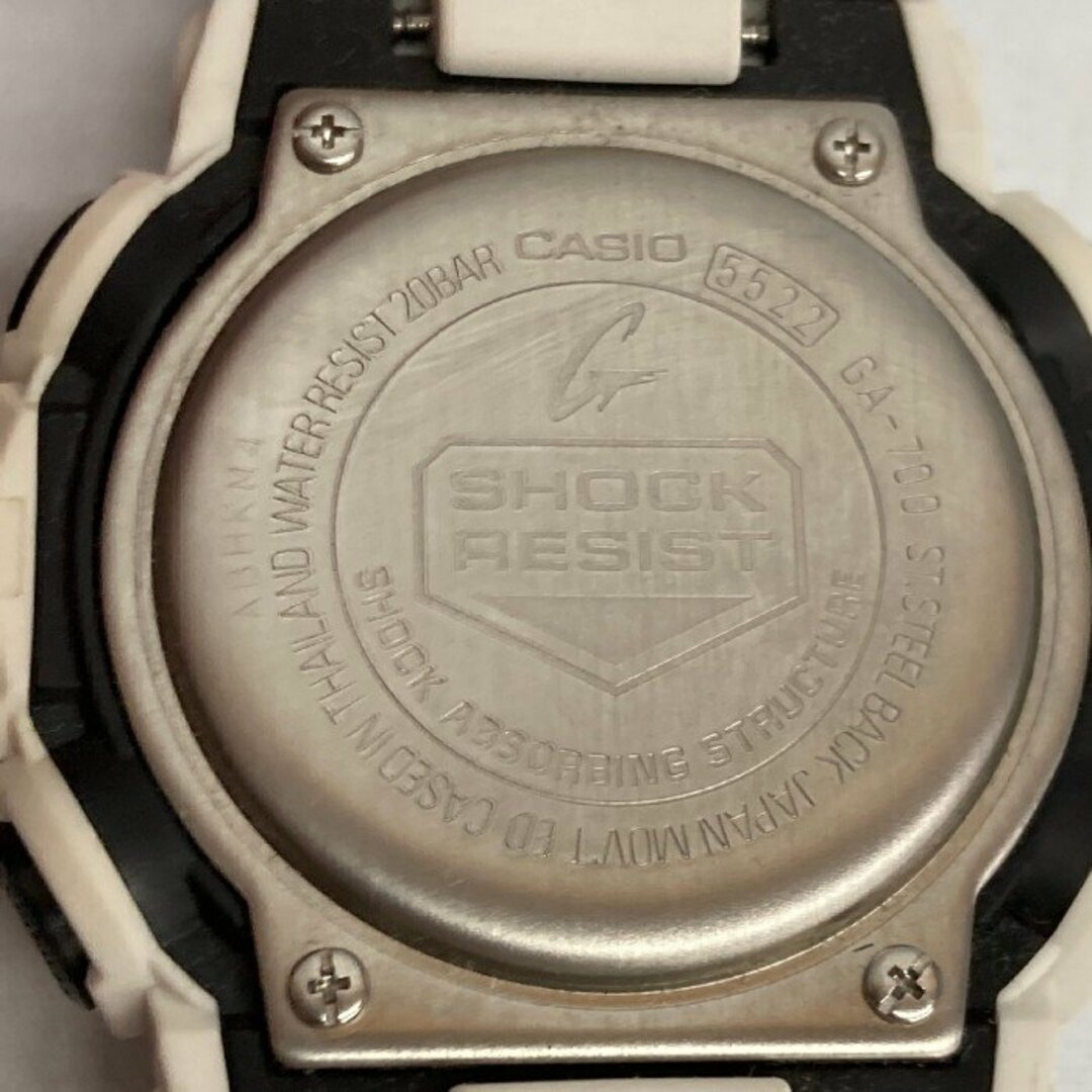 CASIO(カシオ)の★CASIO カシオ G-SHOCK ジーショック GA-700-7A 腕時計 クオ―ツ アナデジ カレンダー 多機能 ホワイト メンズの時計(腕時計(アナログ))の商品写真