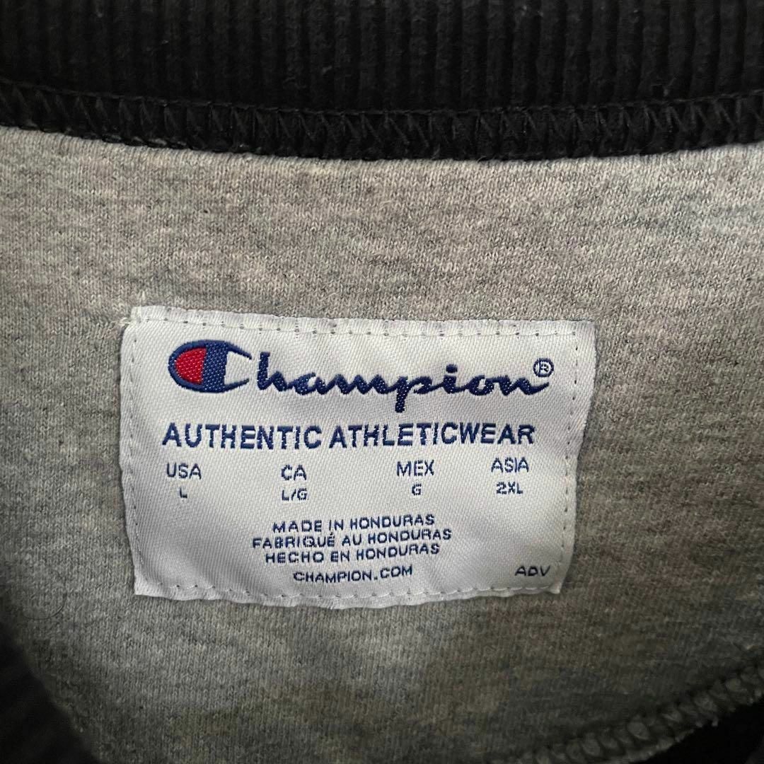 Champion(チャンピオン)のチャンピオン スウェット 刺繍ロゴ 裏起毛 ブラック 2XL メンズのトップス(スウェット)の商品写真