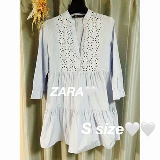 ザラ(ZARA)の🧚🏻‍♀️ZARA 刺繍チュニックブラウス🧚🏻‍♀️(シャツ/ブラウス(長袖/七分))