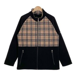 バーバリーブラックレーベル(BURBERRY BLACK LABEL)のBURBERRY BLACK LABEL バーバリー ブラックレーベル ジップアップ フリースジャケット ノヴァチェック ブラック BMV82-921-47 Size 3(その他)