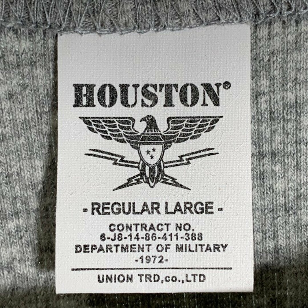 HOUSTON ヒューストン ロングスリーブカットソー グレー Size L メンズのトップス(Tシャツ/カットソー(七分/長袖))の商品写真