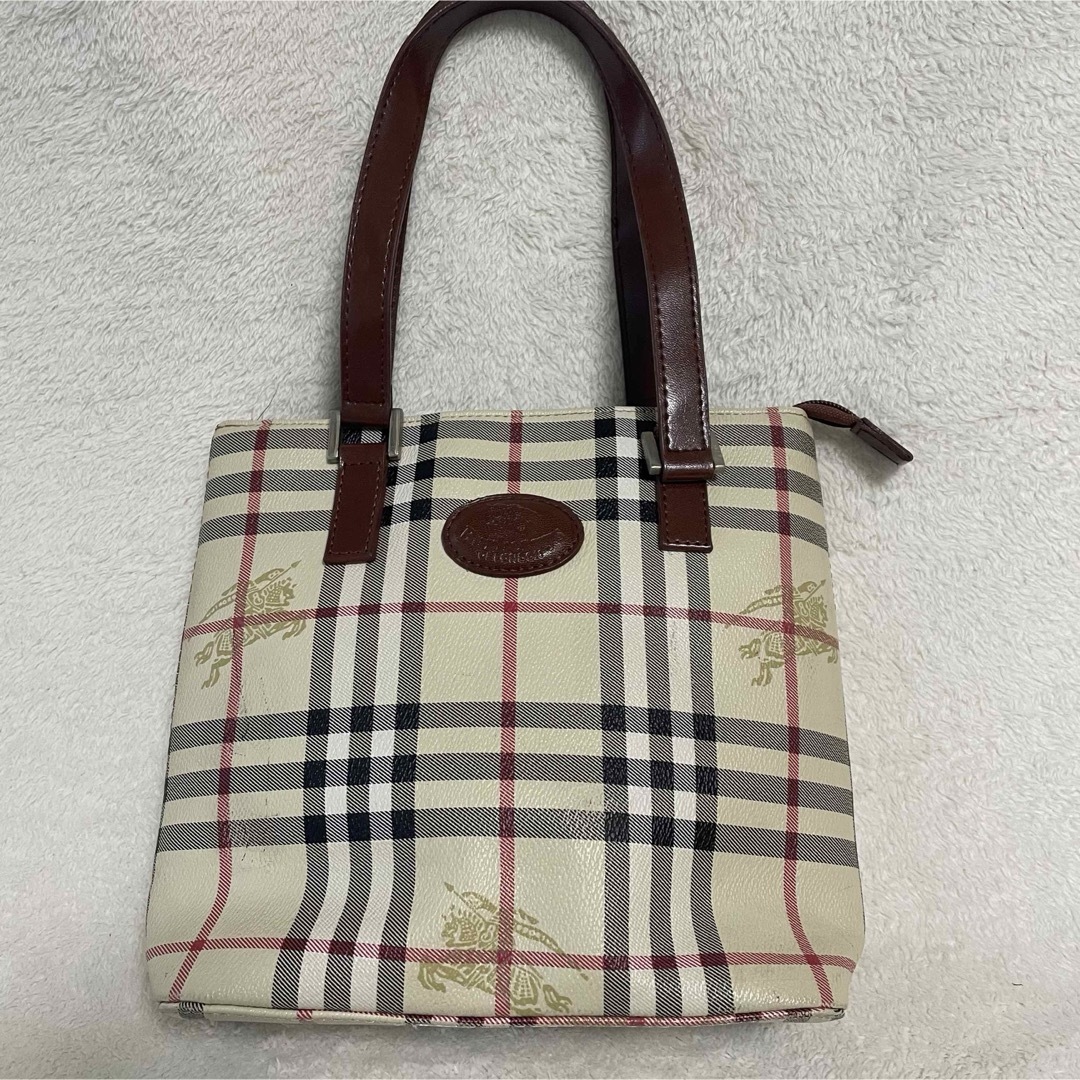 BURBERRY(バーバリー)のバーバリー　ノバチェック　シャドーホース　ハンドバッグ　PVC Burberry レディースのバッグ(ハンドバッグ)の商品写真