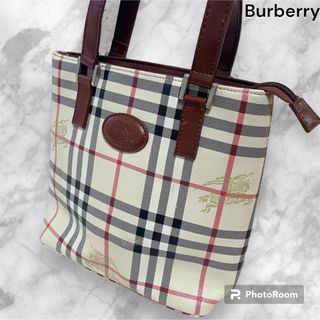 バーバリー　ノバチェック　シャドーホース　ハンドバッグ　PVC Burberry