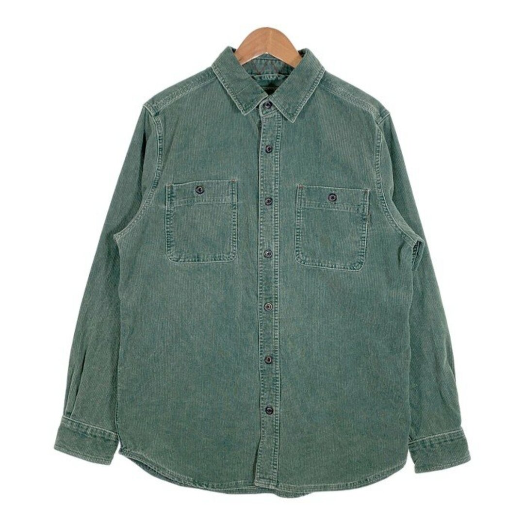 WOOLRICH(ウールリッチ)のWoolrich ウールリッチ コーデュロイシャツ グリーン 厚手 6466 Size L メンズのトップス(シャツ)の商品写真