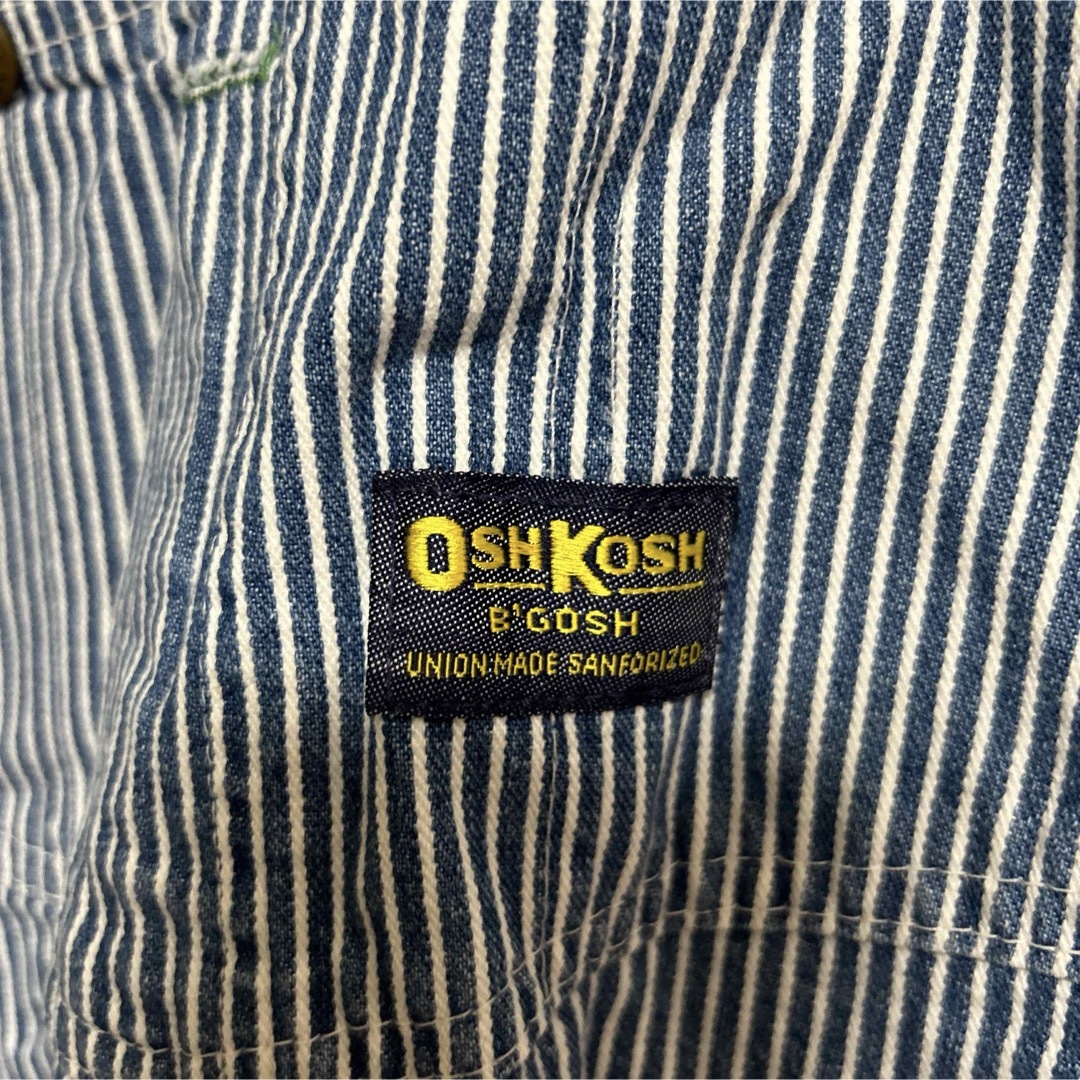 OshKosh(オシュコシュ)のオシュコシュ ヒッコリー ショートオール カバーオール メンズのパンツ(サロペット/オーバーオール)の商品写真