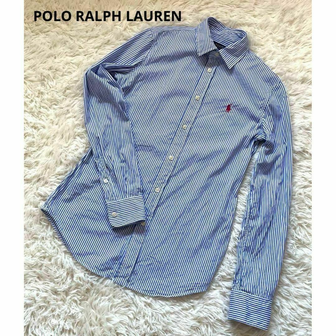 POLO RALPH LAUREN(ポロラルフローレン)の美品POLO RALPH LAUREN シャツ　刺繍ロゴ　現行モデル レディースのトップス(シャツ/ブラウス(長袖/七分))の商品写真