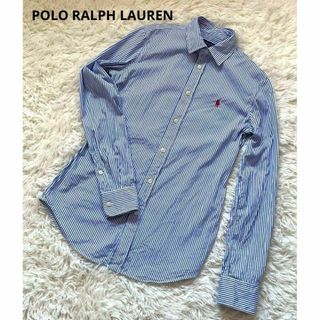 ポロラルフローレン(POLO RALPH LAUREN)の美品POLO RALPH LAUREN シャツ　刺繍ロゴ　現行モデル(シャツ/ブラウス(長袖/七分))