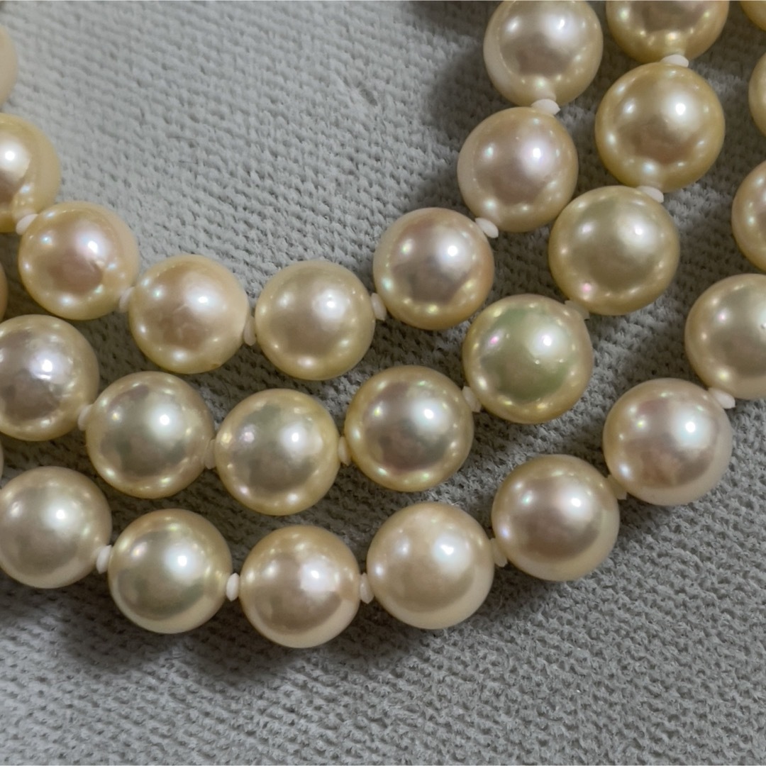 パールネックレス パールイヤリング セット　真珠　SILVER刻印　冠婚葬祭 レディースのアクセサリー(ネックレス)の商品写真