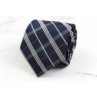 シンプルフレーズクラバット ブランドネクタイ チェック柄 格子柄 PO  メンズ ネイビー SIMPLE PHRASE CRAVAT(ネクタイ)