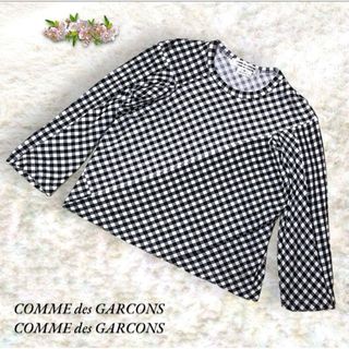 コムデギャルソンコムデギャルソン(COMME des GARCONS COMME des GARCONS)のコムデギャルソン コムコム ブラウス ギンガムチェック 綿100% XS(シャツ/ブラウス(長袖/七分))