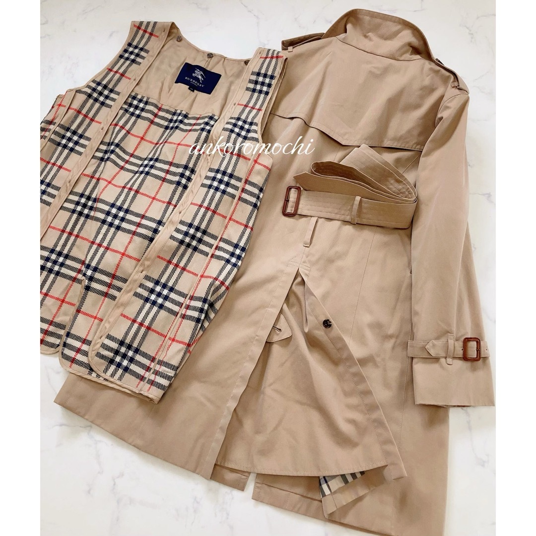 BURBERRY(バーバリー)の高級【美品★日本製ライナー付きトレンチコート】BURBERRYバーバリーロンドン レディースのジャケット/アウター(トレンチコート)の商品写真