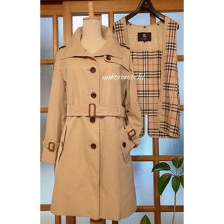 バーバリー(BURBERRY)の高級【美品★日本製ライナー付きトレンチコート】BURBERRYバーバリーロンドン(トレンチコート)